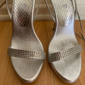 Silver sandals